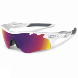 Oakley Radarlock Path Sunglasses Polished White w/ Prizm Road Persimmon V